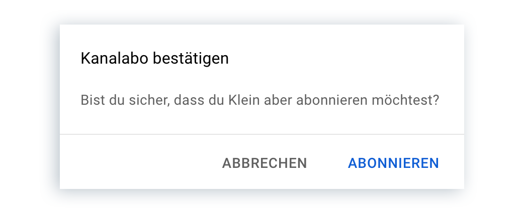 YouTube Kanal abonnieren Link: Kostenloser Generator - svg+xml;charset=utf Abfrage zum Bestätigung eines Abos auf YouTube