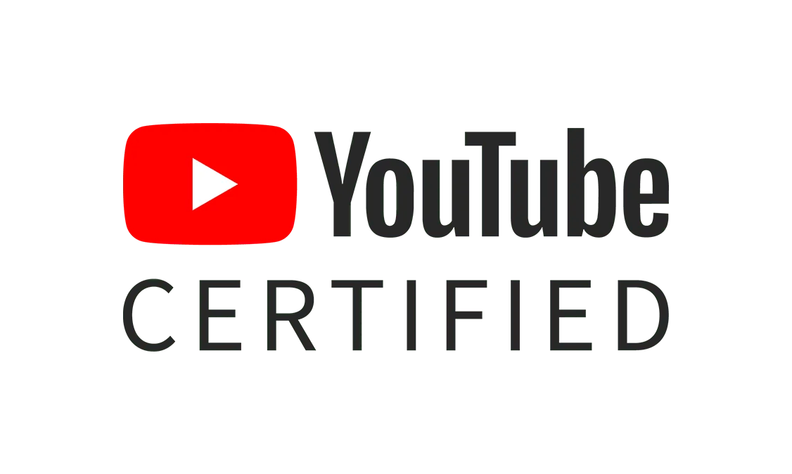 YouTube Certified Logo Light 5