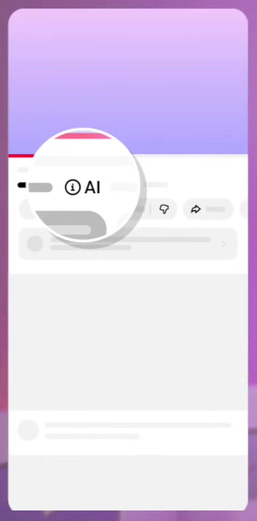 KI-Labels, Nano Banana und Ask Studio: die YouTube-Updates für Marken - ki kennzeichnung youtube app label unter player YouTube KI-Label an prominenter Stelle unter dem Player