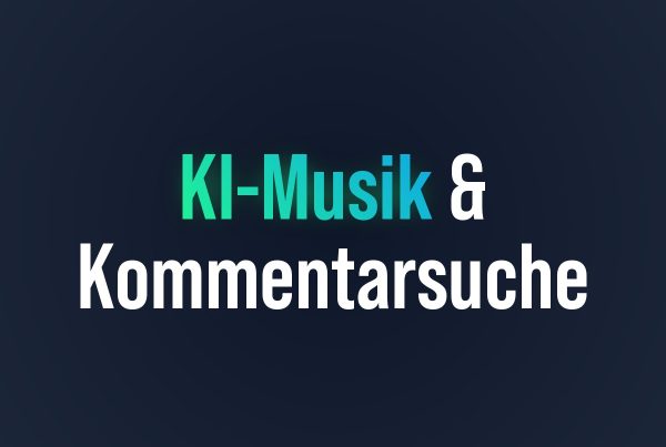YouTube KI-Instrumentals und Kommentarsuche fuer Marken