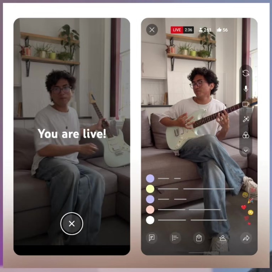 Google Search Profiles ab 35.000 Followern und Copyright-Mails für Channel Manager: die YouTube-Updates für Marken - youtube practice mode vertikaler livestream Practice Mode für vertikale Livestreams in der YouTube-App mit Chat und Effekten