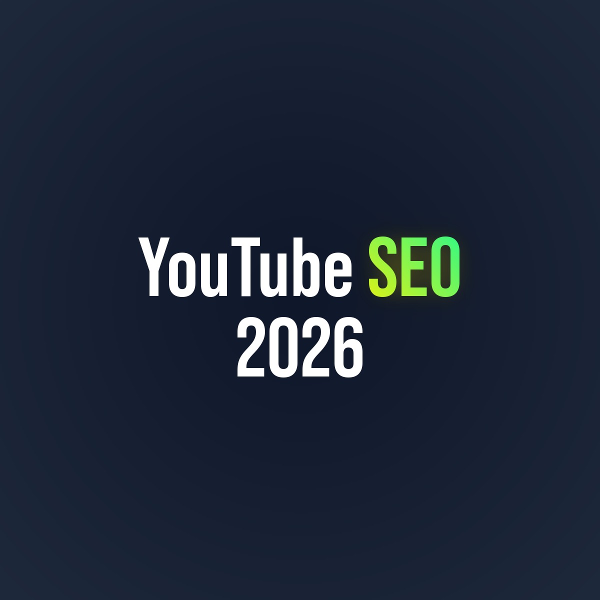 YouTube SEO 2026 für Markenkanäle